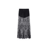 Fongt 2025 New Women's Fashion Slimmed-Mear Breast-Wear Lace Skirt Suit