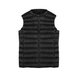 2024 Women's Light Down Vest Women's Vest Korean Version Sleeveless Round Collar Down Jacket Women's Plus Size Women's Jacket-Outfit