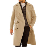 Fongt Autumn And Winter New Hair, The Man's Coat Thicker Long Double Buckle Coat