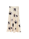 Fongt Xixi 2025 French-Style Retro-Screcent Garzre High-Rise Skirt A-Shaped Skirt Female 85120