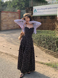 Fongt Xixi 13 Lines 2025 Spring New Temperament Printing Pure Desire High-Waisted Sling Dress Women 88163