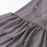 Fongt Summer New Sexy Hanging Neck Bare Back Lotus Leaf Side Dress Dress