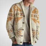 Fongt And Winter New Men's Wears Of The Extra Sweater Long-Sleeved Knitted Coat