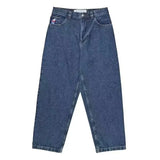 Clothes, Polar Boy Jeans, Original Gothic Hip-Hop Cartoon Embroidered Loose Jeans-Outfit