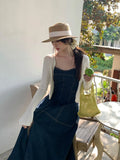 Fongt Xixi 2025 Spring New Korean Version Of Temperament Long-Sleeved Knitted Cardigan Women Sunscreen Shawl Women 25229