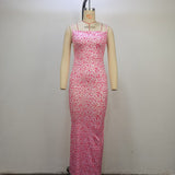 Fongt Spring / Summer Ins Wind Women's New Sexy Slim Back Strap Floral Dress Woman-Outfit