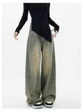 Vintage Wash Distressed Boyfriend Jeans-Outfit