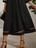 Fongt Women's Clothing 2025 Spring New Splicing Round Collar Elegant