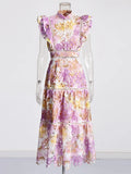 Fashion Fresh Sweet Style Dress 2025 New Collar Laceless Design Embroidery Dress Dress