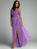 Slimming Split Expansion Shiny Dress