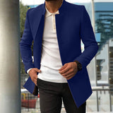 Fongt Men's Casual Men's Coat Autumn And Winter New Trend Men's Solid Color Repair This Coat