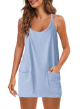 Fongt Summer Explosion Lady Slings Joint Shorts Dressing Dress Casual Set