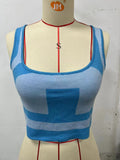 Fongt New Women's Spring And Summer Color Sexy U Collar Sling Small Vest-Outfit