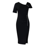 Fongt New Temperament Bag Hip Nails High-Waisted OL Tongle Pencil Dress African Dress