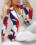 Spring Autumn Two Piece Set Women Office Tracksuits For Ladies Outfits Lapel Collar Double Breasted Blazer Suit Pants