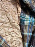 Plaid Tweed Long Woolen Coats Women Winter New Loose Wool Blend Thicken Jackets Korean Warm Cotton Padded Lined