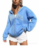 Fongt New Zipper Hoodie Los Angeles California Coat Top