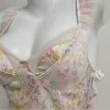 Fongt Sweet Heartbreak Flower Sling Aja Cyskirt Silk Silk Lace Lace Sexy Pajamas Girl Feeling Home Skirt