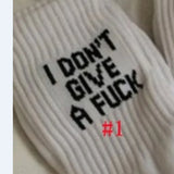 Fongt Style Letter Knit Tube Socks, Fashion And Versatile Men's And Women's Socks-Outfit