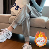 Fongt Sweatpants Female Bundle Feet Show Thin Loose New Autumn Fashion Versatile Bathroom Pants Harun Casual Pants Children-Outfit