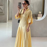 Fongt Women's Clothing Explosion Fashion Collar Shirt Windcoat Dress