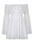 Long Sleeve Corset Mini Dress-Outfit