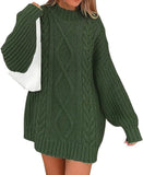 Fongt Hot Style Women's Knit Sweater Autumn And Winter Twisted Flower Long Sleeve Loose