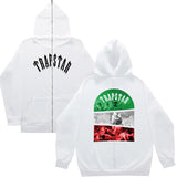 Fongt Plus Velvet Men's And Women's High Street Hoodie Trapstar Zippered Open Shirt Jacket Autumn And Winter