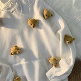 Bear Doll Loose Hoodies Kawaii Sweatshirt Spring Winter Female Casual Oversized Harajuku Pullover Couple Lover Clothes