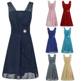 Popular Style Large-Size Bridesmaid Dress Annual Toast Short Dress Dress-Outfit