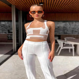 Fongt New Women's Spring And Summer Color Sexy U Collar Sling Small Vest-Outfit