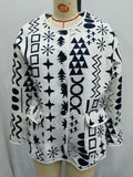 New Autumn And Winter 2024 Women's Wear Medium And Long Printed Cotton Jacket-Outfit