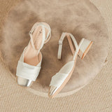 Fongt Jane Shoes Women's Bag Head Sandals 2025 New Summer Coarse High Heels French Small Scent Style With Skirt Single