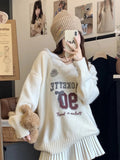 Knit Jersey Print Sweater-Outfit