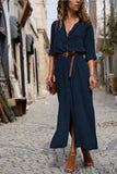 Sleeve Loose Long Blouse And Maxi