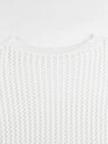 Hollow Out Crochet Long Sleeve Knit Top-Outfit