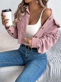 2025 Leisure Pocket Long-Sleeved Wick Short Jacket Jacket Women's