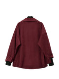 Two Piece Shirt Women Patchwork Turtleneck Turn-down Collar Autumn Winter Casual Lady Long Sleeves Female Loose Blouse