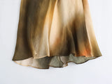 New Cotton And Linen Tie-Dye Printed Collar Dress 7987472-Outfit