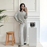 Fongt Spring And Summer New Thin Sweater Hoodie Women's Round Collar Perspective Basic Knitwear Candy Color