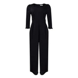 Fongt Women's Winter Long Sleeves Loose Broad-Legged Straight-Tight Large-Size African Jumpsuit