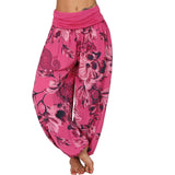 Printed Loose Casual Wide-leg Trousers