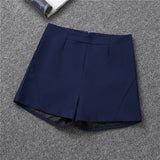 Fongt Shorts Women's Black Summer Thin 2025 New Loose High-Waist A Word Casual Broad-Legged Orange Trousers