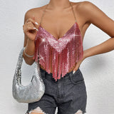 Fongt Women's Sexy Nightclub Style Sling Top
