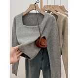 Fongt Soft Collar Knitted Knitted Women's Autumn Winter New Temperament Jacket Sweater Inside The Bottom Shirt