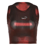 Spring 2024 New Women's Sexy Hottie Vertical Stripe Sleeve Sling Sling Small