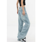 Vintage Light Wash Baggy Boyfriend Jeans-Outfit