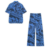 Spring Printed Shirt 2183063 Printed Trousers 2183064 Set-Outfit