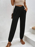 Trousers Temperament Leisure Loose Pocket High