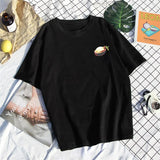 100% Cotton T Shirt Women Printed Short Sleeve Elastic O-Neck Soft Tees Summer Fashion Soft Plus Size New